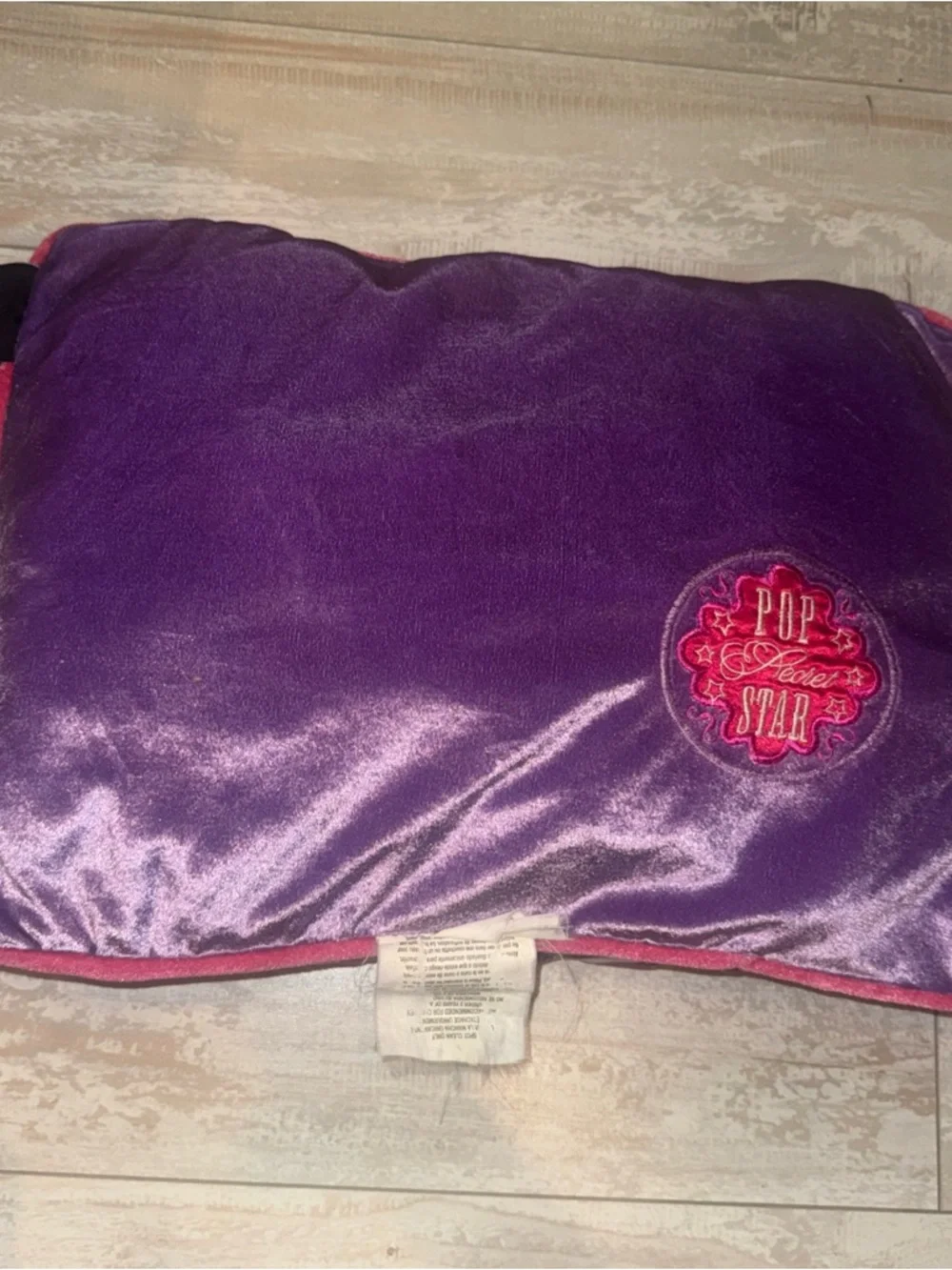 Vintage Hannah Montana Pop Star Pillow Pink Y2K Disney Miley Cyrus